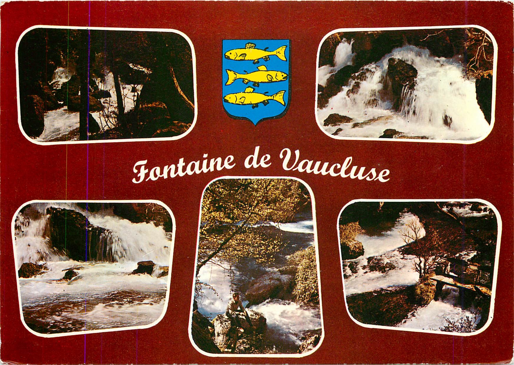 CPM Fontaine de Vaucluse Vues sur le torrent 