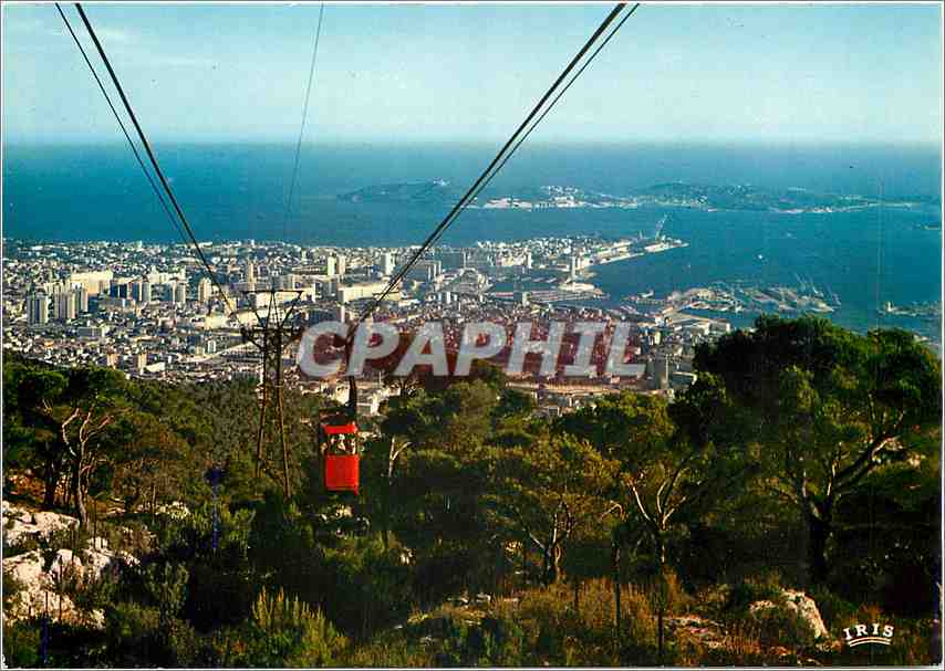 Vue panoramique de Toulon — Du Mont Faron, panoramique — IRIS