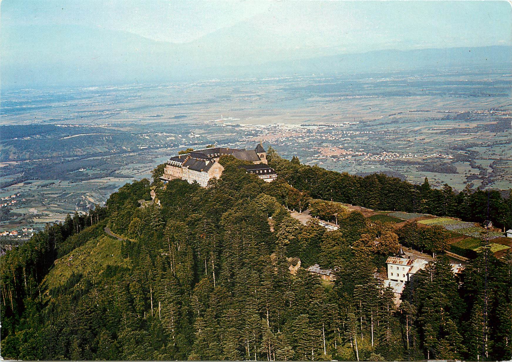 CPM Le Mont Sainte Odile Alsace Pelerinage ancien Monastere 