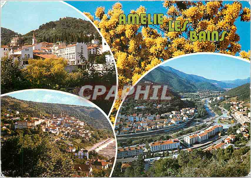 CPM Amelie les Bains Perle des Pyrenees Station thermale et Climatique Ete Hiver Palalda 