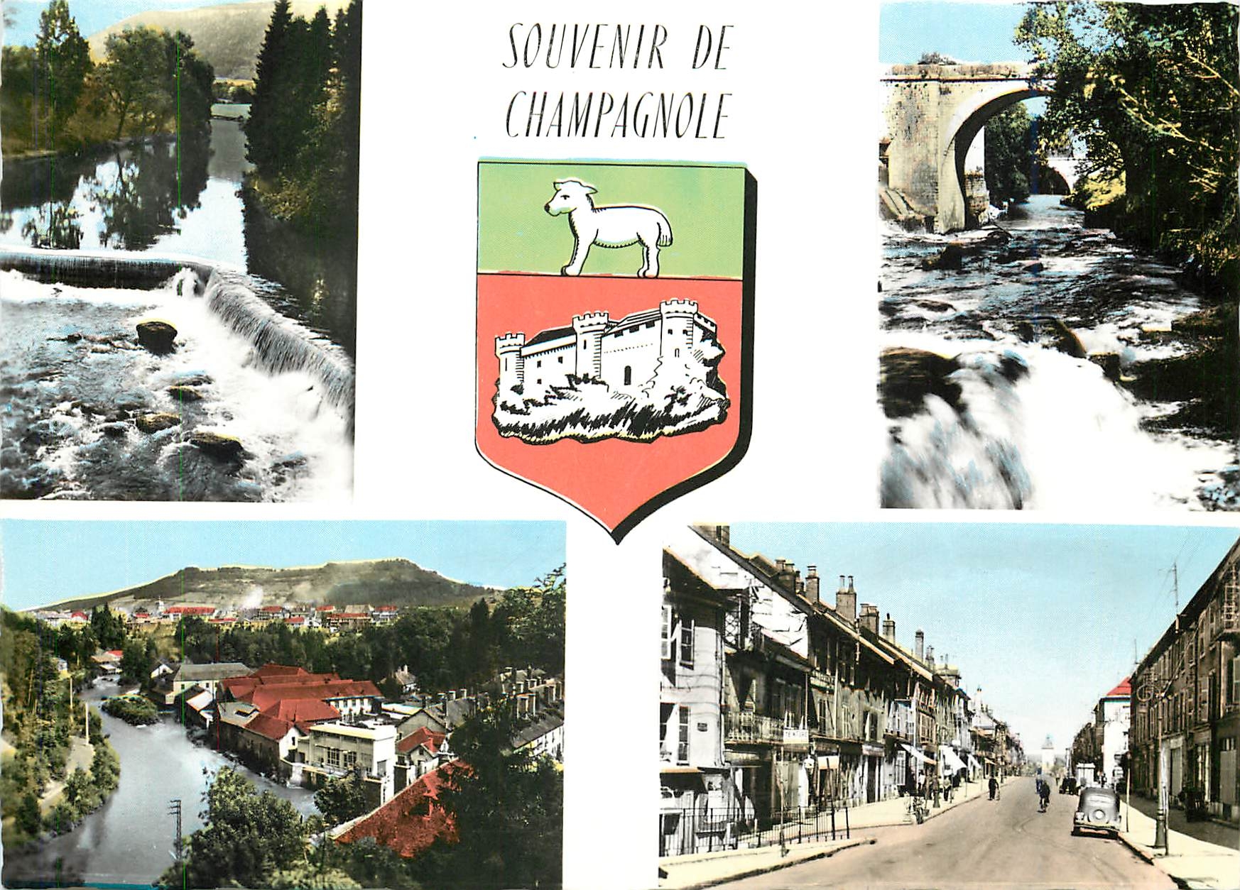 CPM Champagnole Barrage sur l'Ain Les Bords de l'Ain Vue generale 