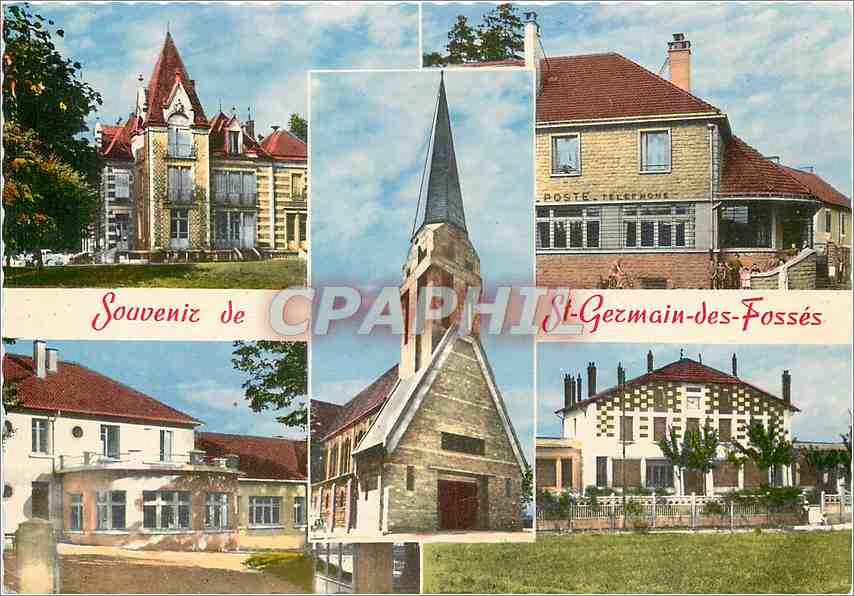 St-Germain-des-Fossés — vue panoramique — CPAPHIL