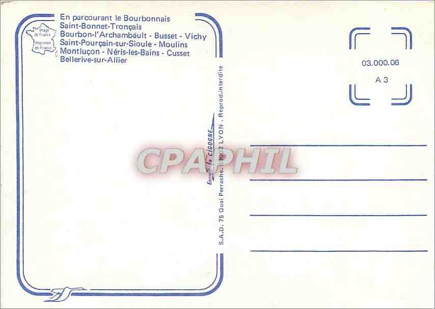 CPM En parcourant le Bourbonnais Saint Bonnet Troncais  — Rückseite