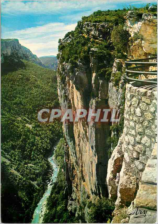 CPM Les Gorges Pittoresques du Verdon Route des cretes belvedere de l'Escalez 