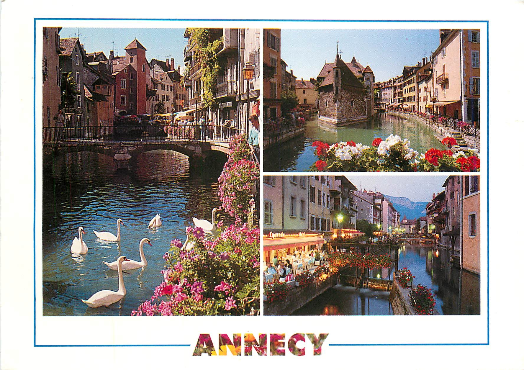 Annecy — Vue du canal et du Palais de l'Île — Édition Photo J.P. Francoz