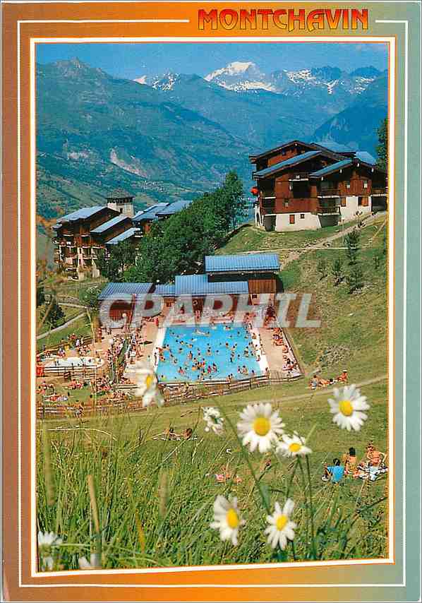 CPM Montchavin Savoie Echappee sur le centre de la station et le Mont Blanc 