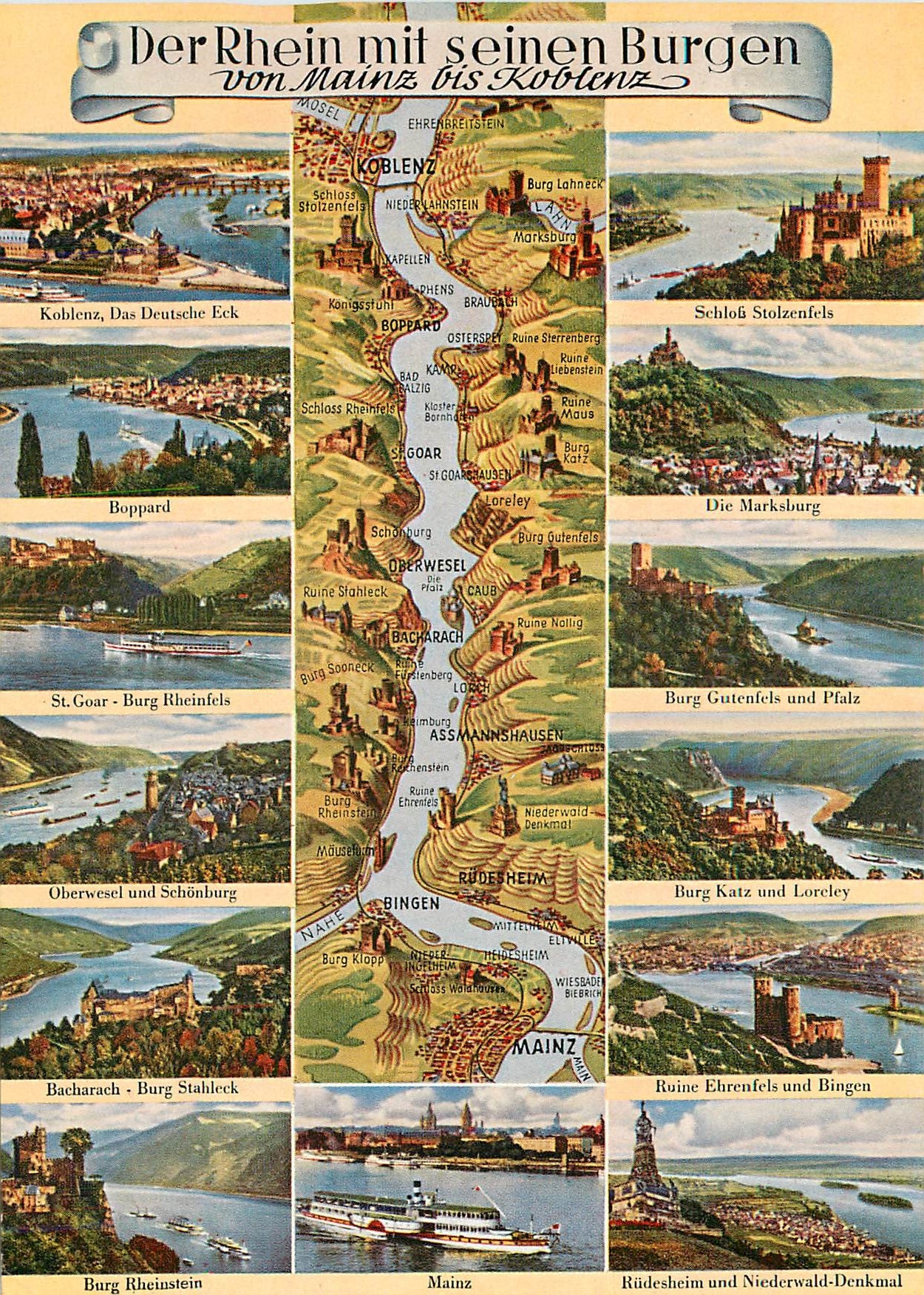 CPM Der Rhein mit seinen Burgen von Mainz bis Koblenz 