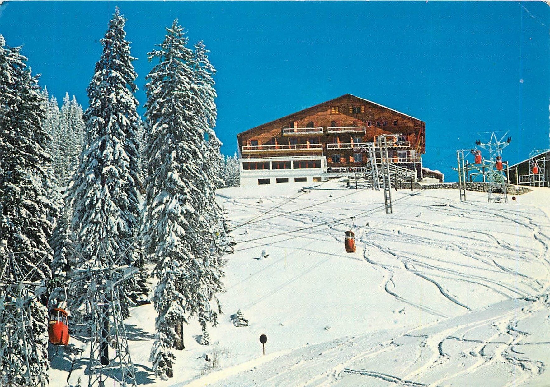CPM Chatel Haute Savoie Station Village SVS Portes du soleil 