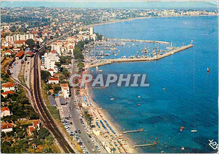CPM Au soleil de la Cote d'Azur Golfe Juan Vue generale 