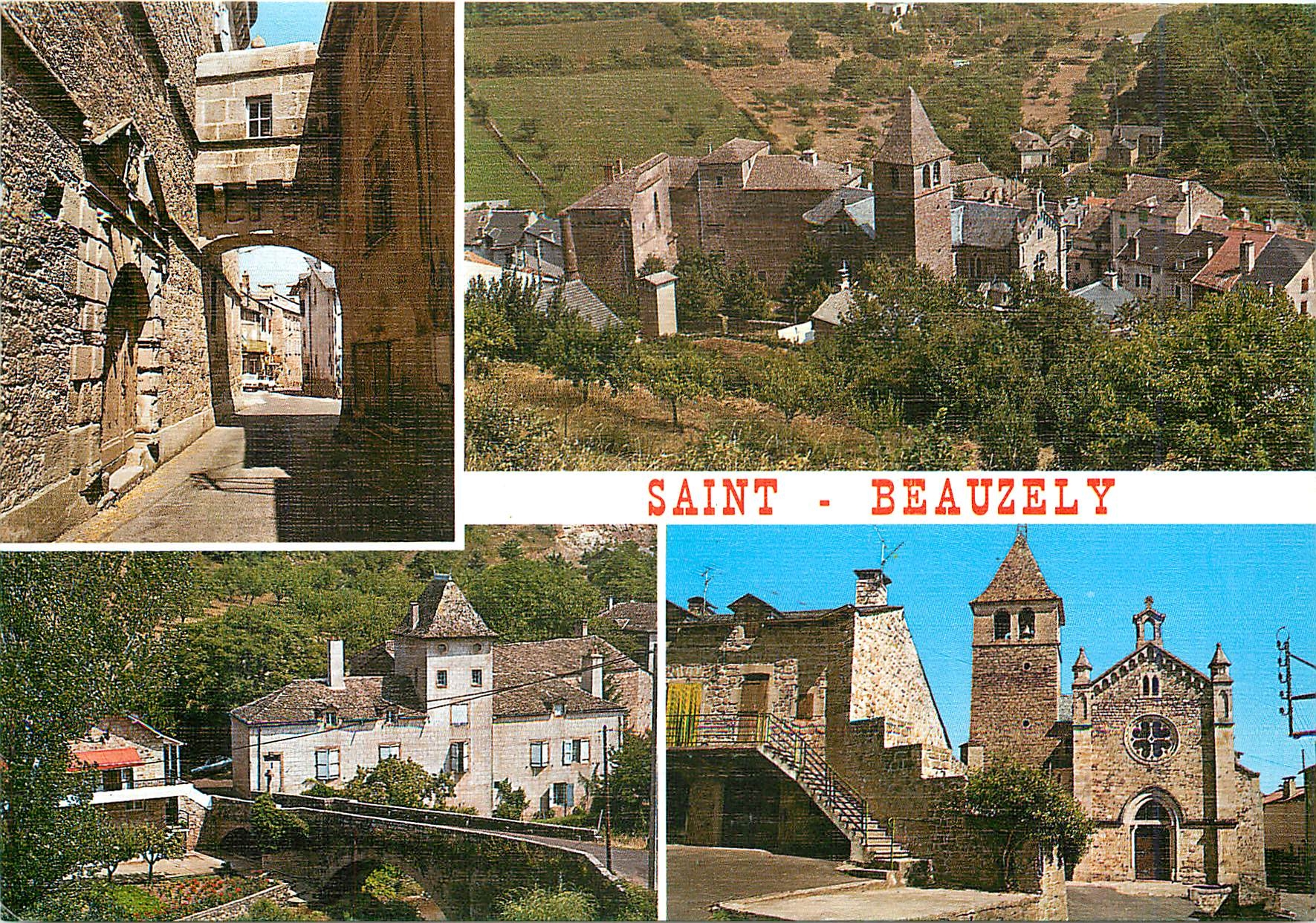 CPM Sur les pentes du Levezou Saint Beauzely Divers aspects du village 