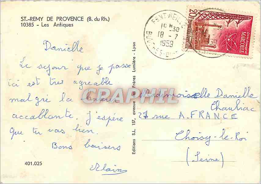 Les Antiques à Saint-Rémy-de-Provence — Éditions S.L. — n° 401.025 — Reverso