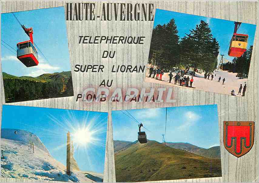 CPM Haute Auvergne Telepherique du Super Lioran au Plomb au Cantal 
