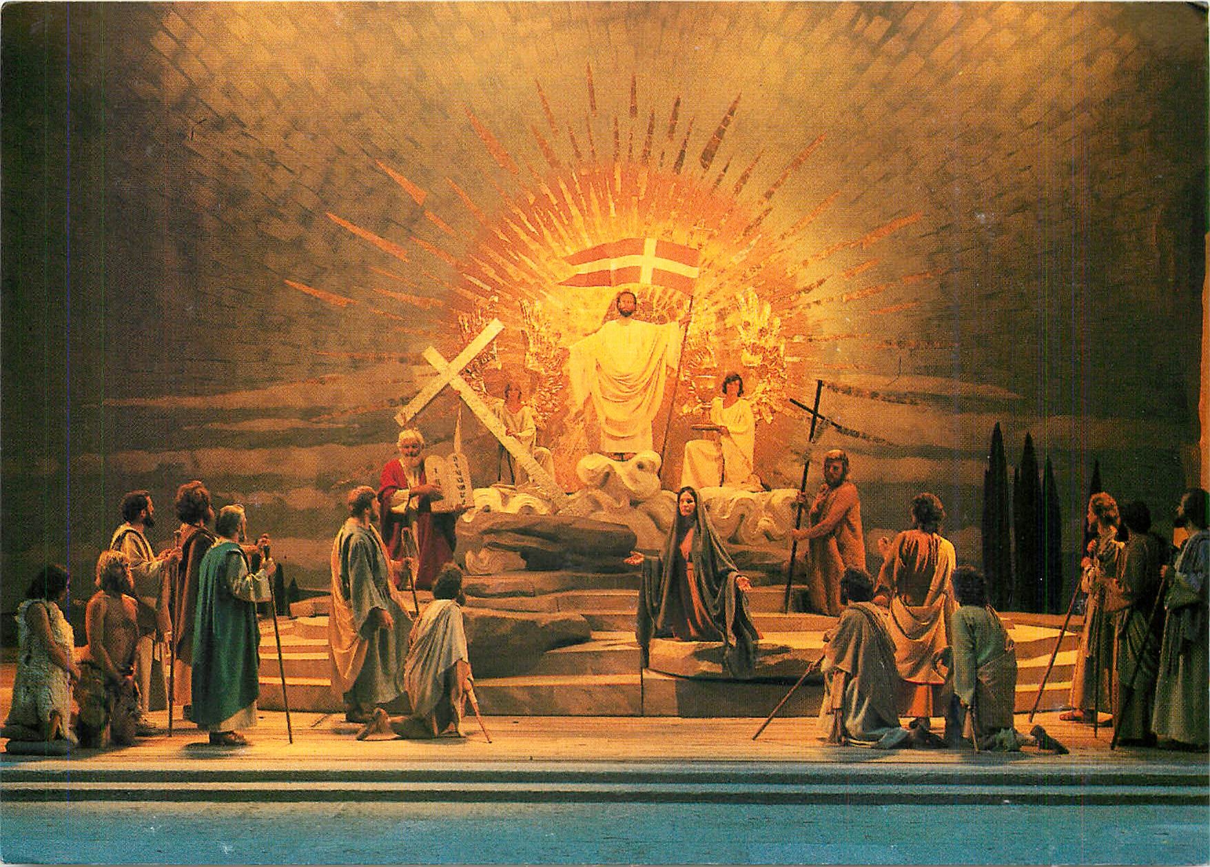CPM Passionsspielle 1980 Oberammergau Triomphe et Apotheose du Christ 