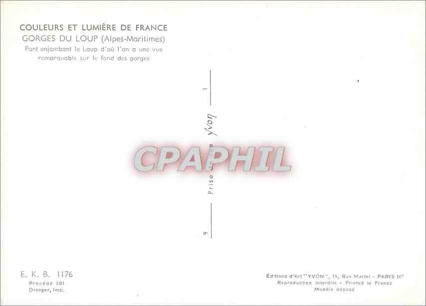 CPM Gorges du Loup Alpes Maritimes Pont enjambant le Loup d'ou l'on a une vue  — Rückseite