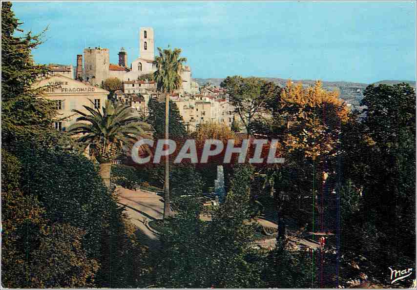 CPM La Cote d'Azur Grasse Les Jardins et la Ville 