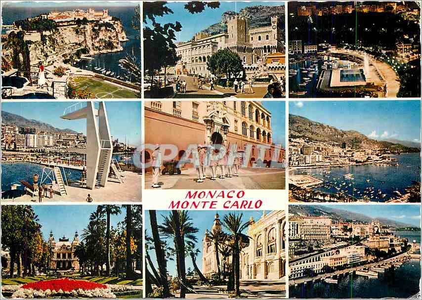 Monaco - Monte Carlo — vue panoramique — Mexichrome, Imp. à Paris