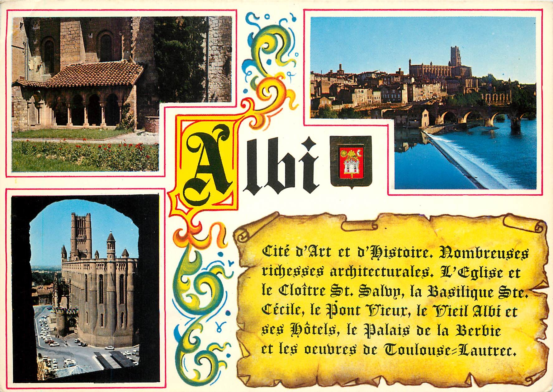 CPM Lumiere et Couleurs du Tarn Albi Le cloitre St Salvy 