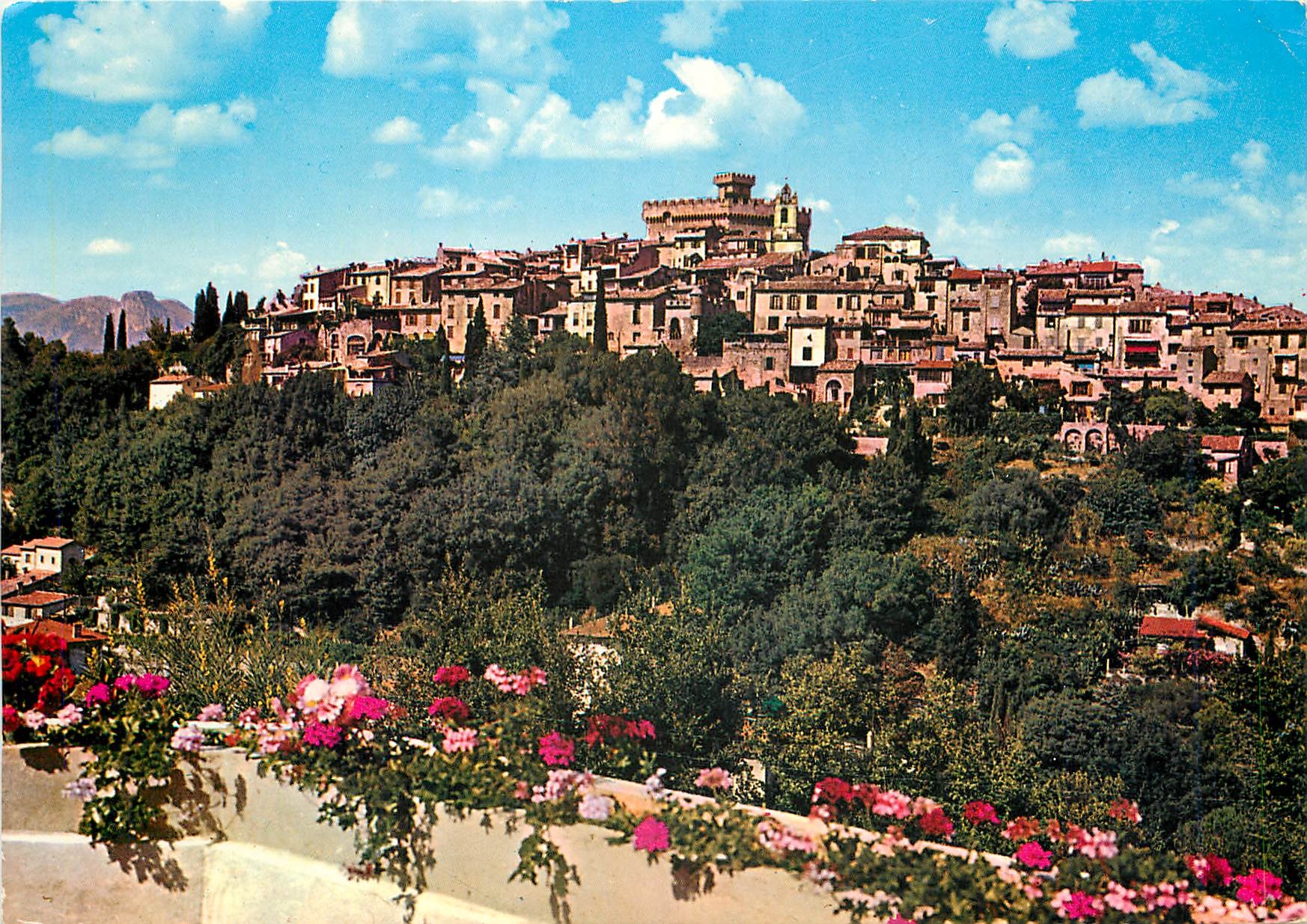 CPM Cagnes sur Mer Cote d'Azur French Riviera Le haut de Cagnes et son chateau 