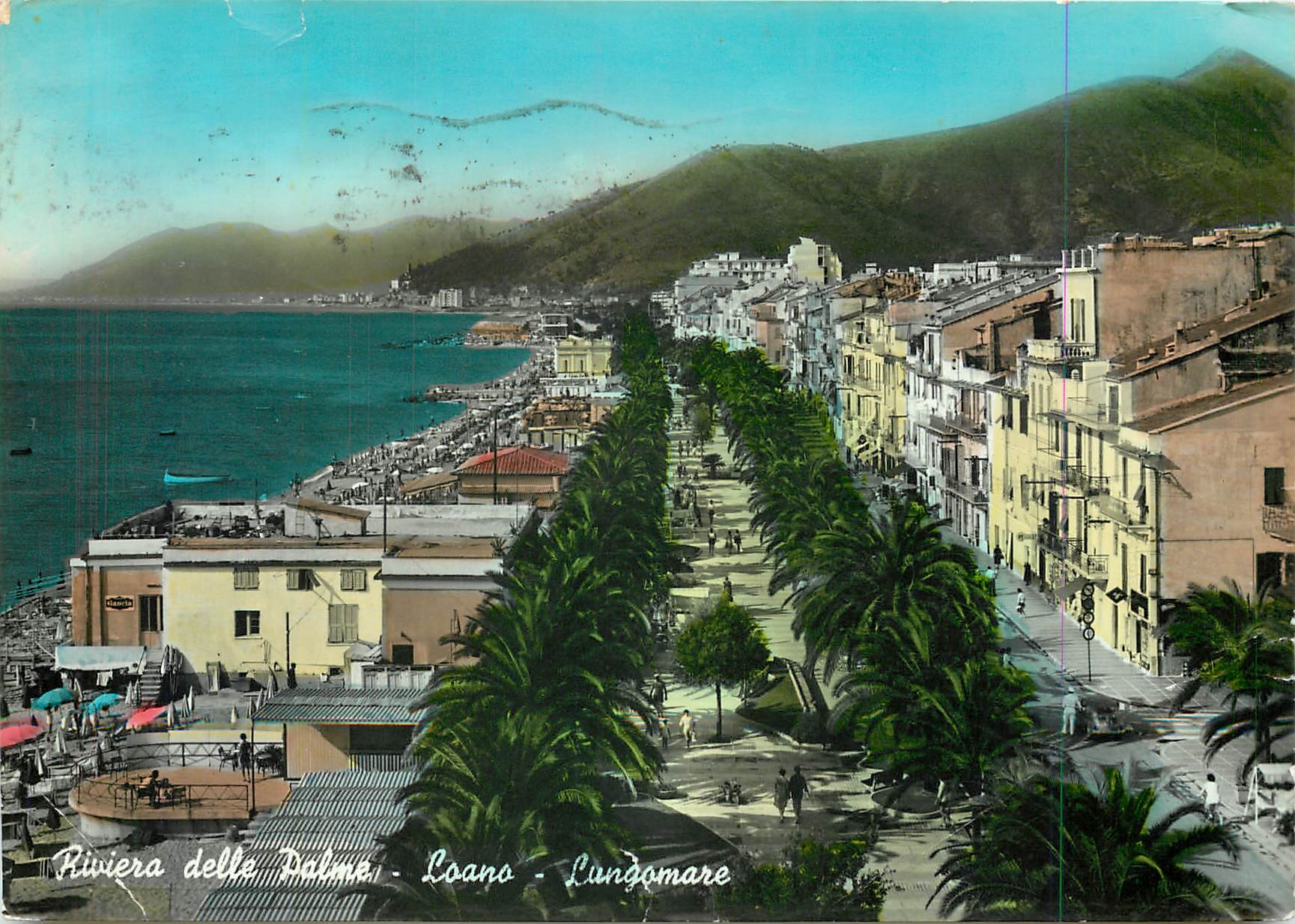 CPM Loano Riviere des Palmiers Promenade 