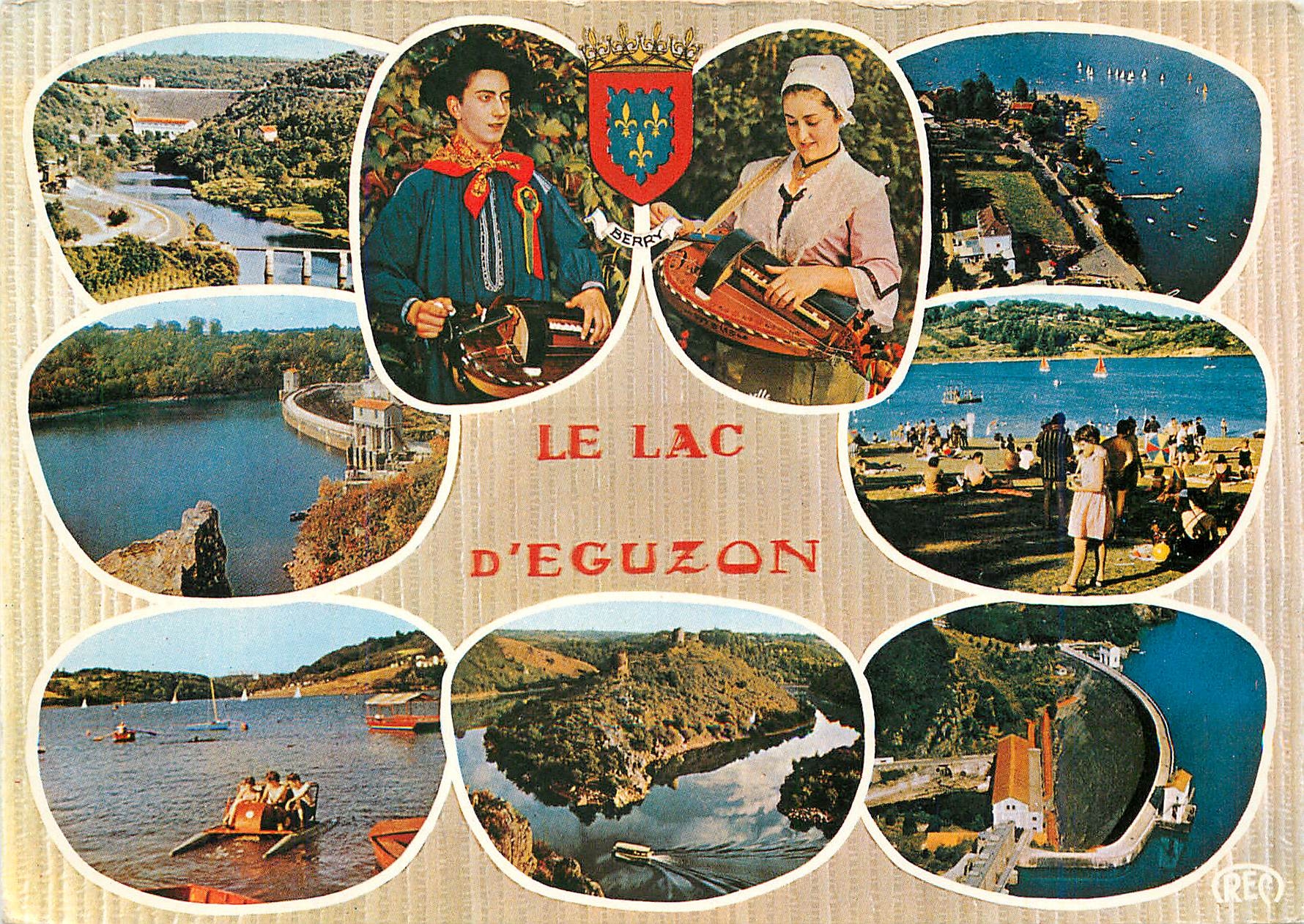 CPM La Creuse Pittoresque Le Lac d'Eguzon Folklore