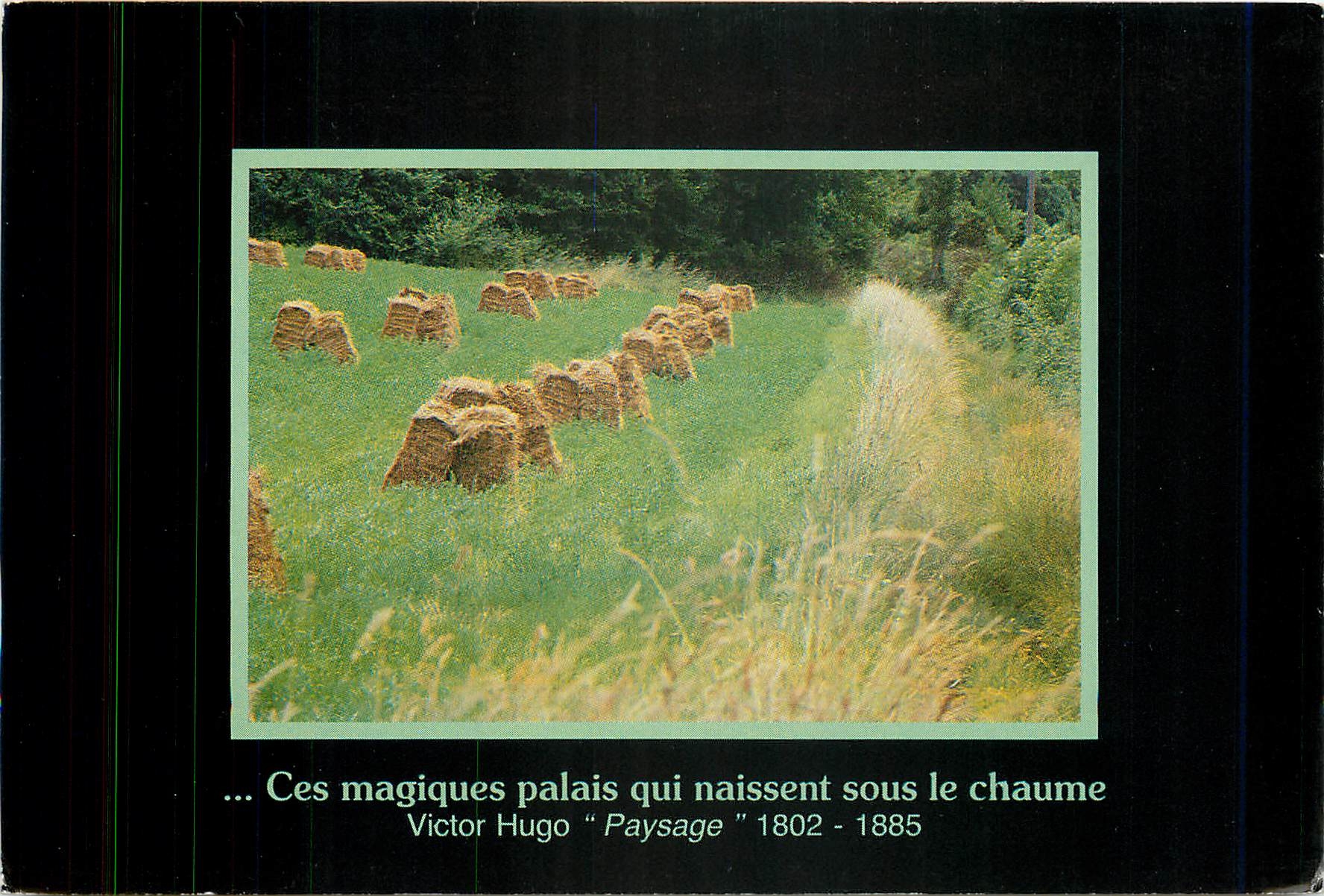 CPM Ces magiques palais qui naissent sous le chaume Victor Hugo Paysage 
