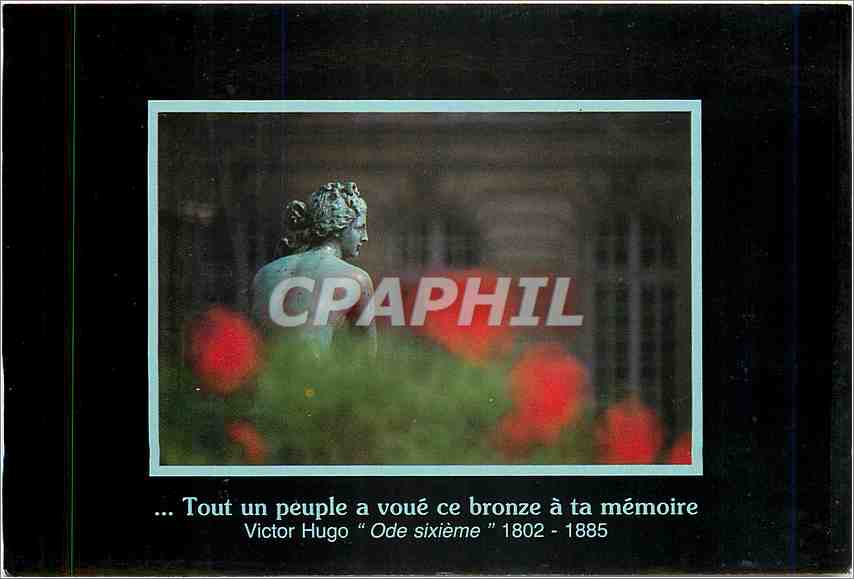 CPM Tout un peuple a voue ce bronze a ta memoire Victor Hugo Ode sixieme 