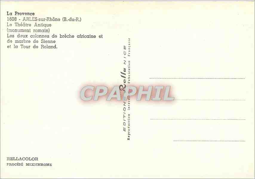 Arles-sur-Rhône — Théâtre Antique — Édition Internationale Nice — Reverso