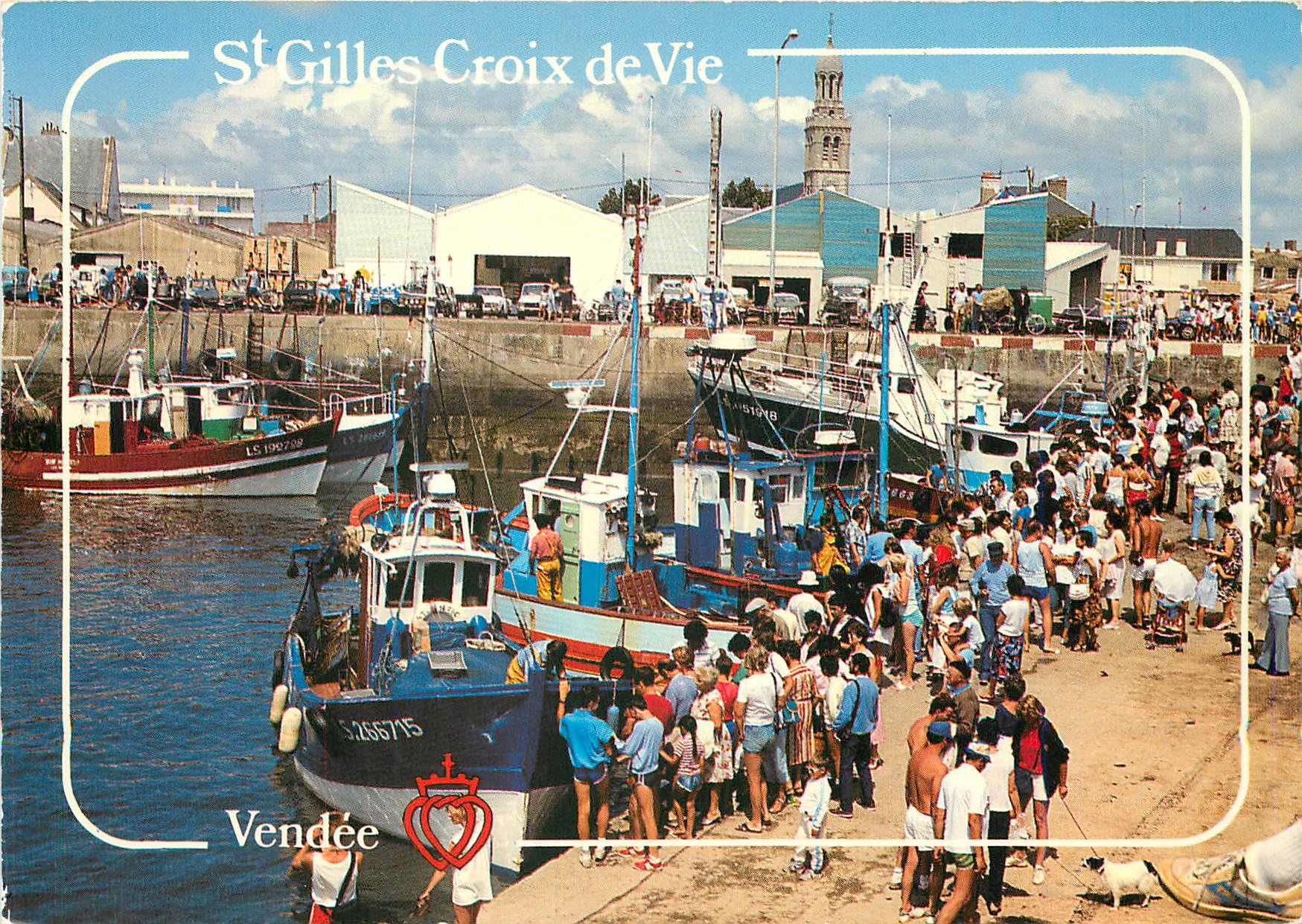 CPM Saint Gilles Croix de Vie Pe Port de Croix de Vie 