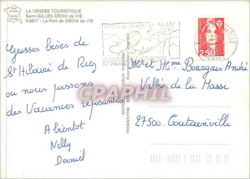 CPM Saint Gilles Croix de Vie Pe Port de Croix de Vie  — Verso