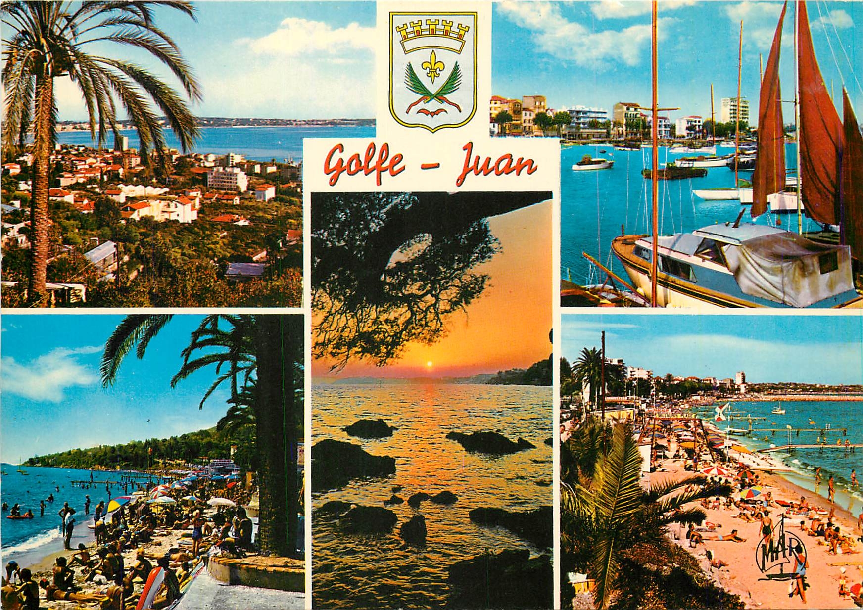 CPM La Cote d'Azur Golfe Juan Vue generale Le Port 