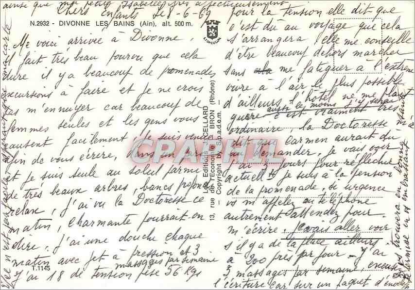 CPM Divonne les Bains entre Leman et Jura  — Back