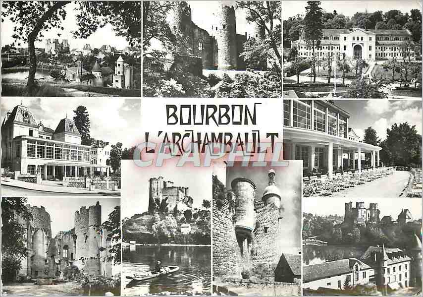 CPM Bourbon l'Archambault Vue generale Le Chateau L'Etablissement Thermal 