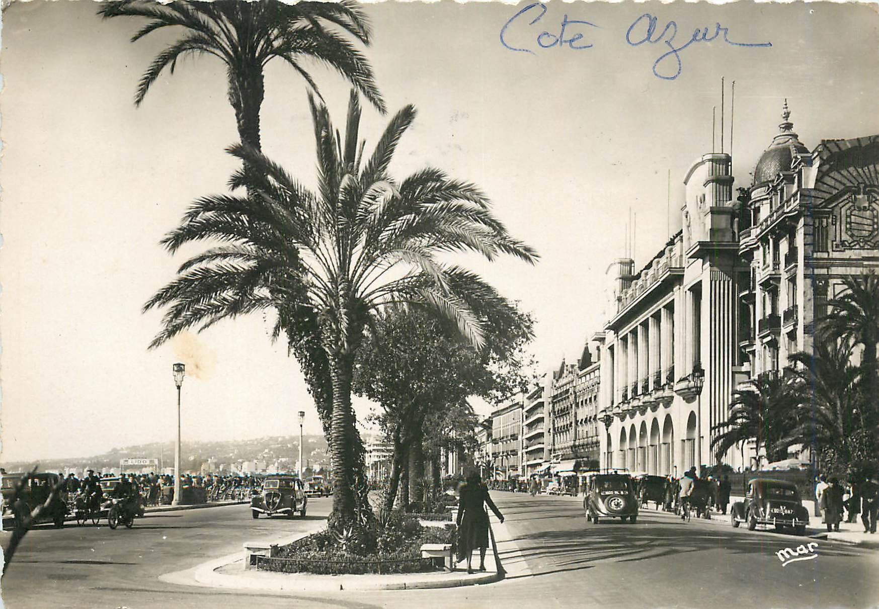 CPM Cote d'Azur Nice La Promenade des Anglais et le Palais de la Mediterranee 