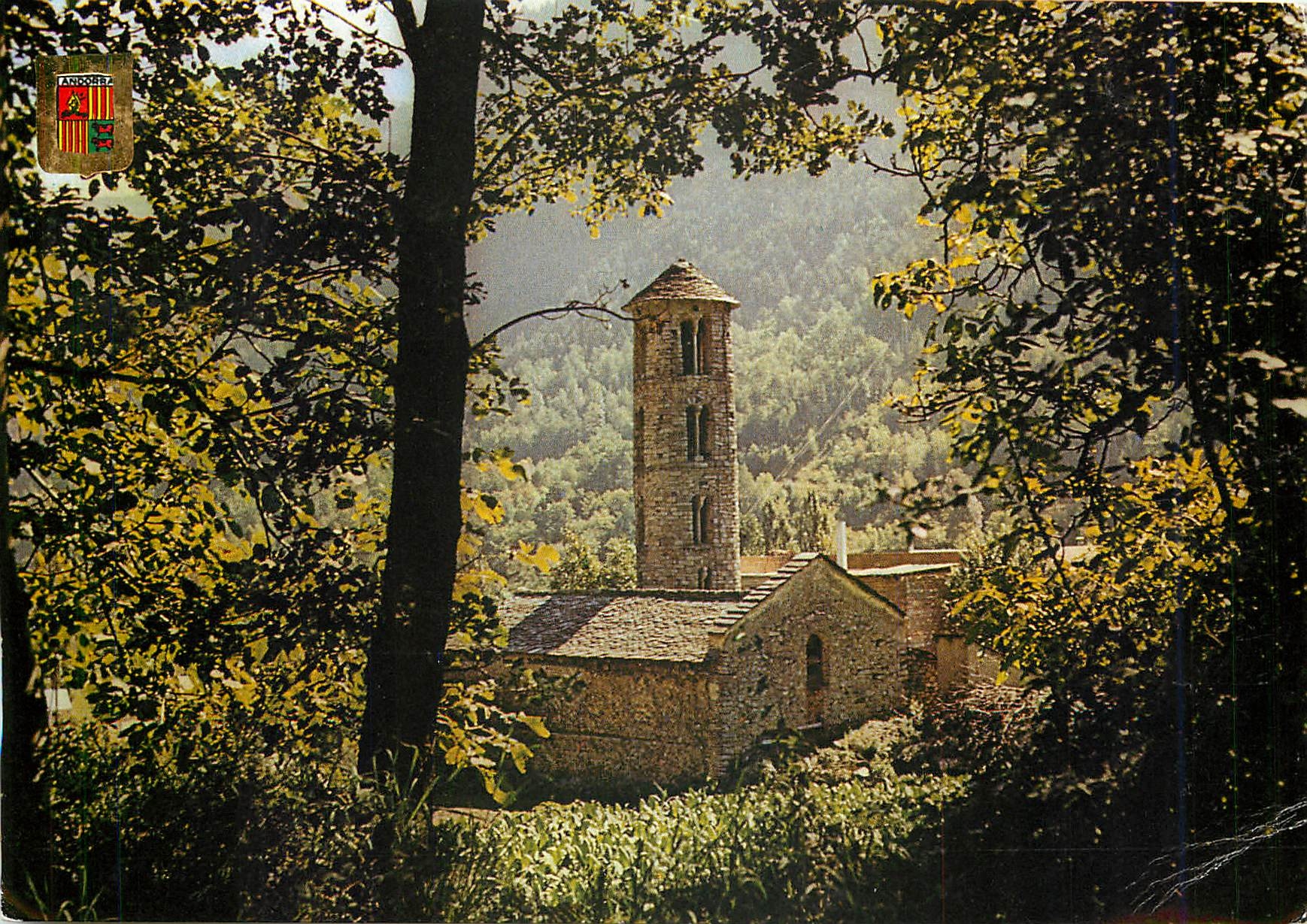 CPM Valls d'Andorra Santa Colomba Eglise Romanne 