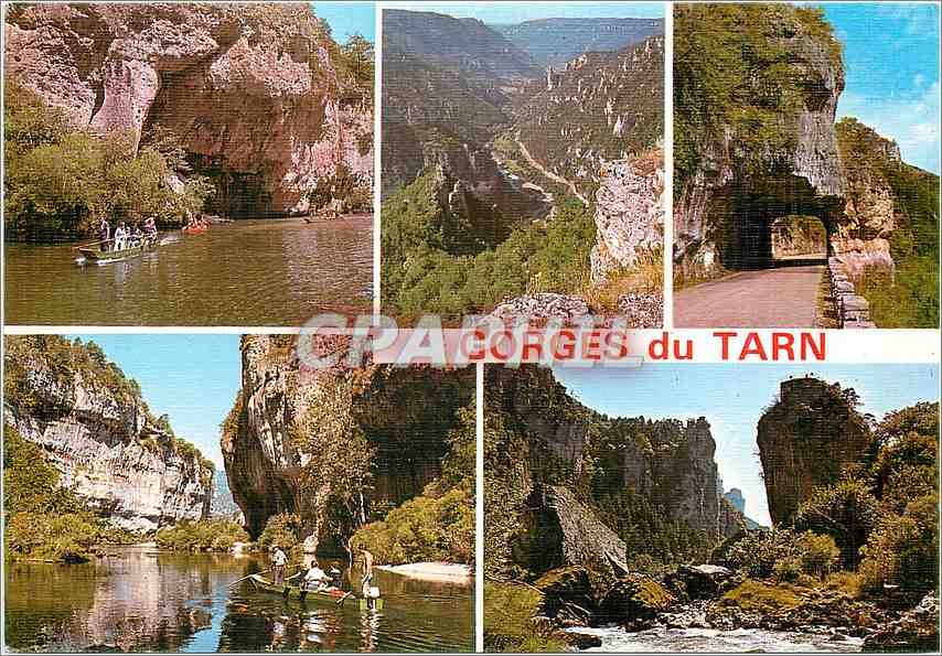 CPM Les Gorges du Tarn Promenade en barque Le Pointe Sublime 