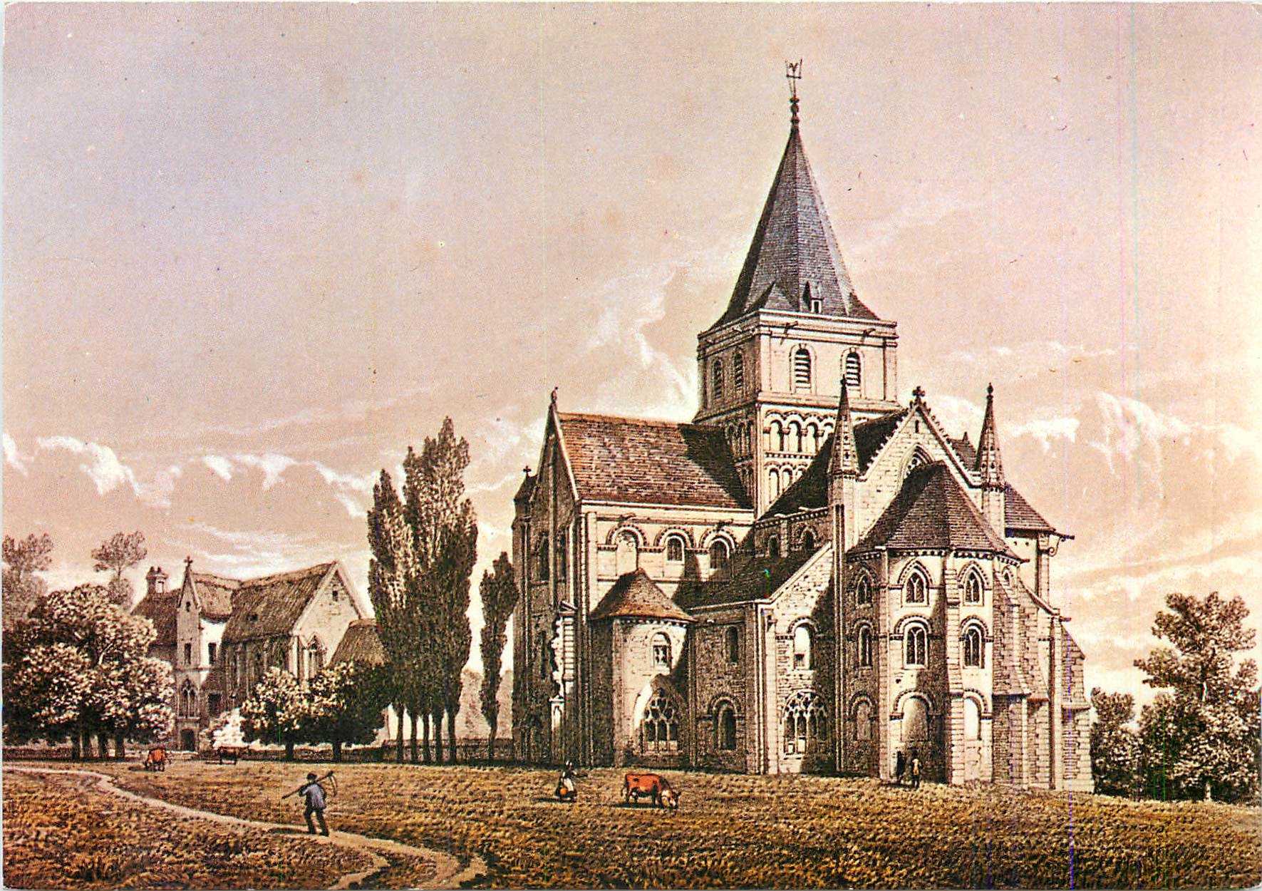 Kapelle von Cerisy — 1862 — Lithografie von Maugendre