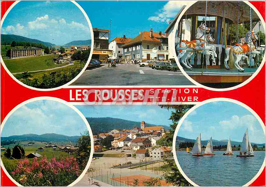 CPM Les Rousses Jura Frontiere Franco Suisse Station Ete Hiver 