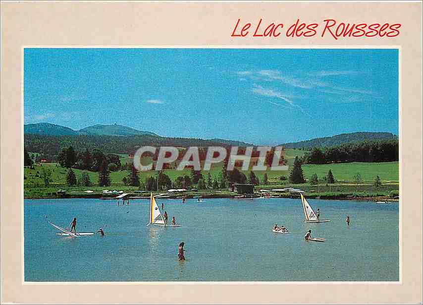 CPM Les Rousses Jura Le Lac Au second plan Le Massif de la Dole 