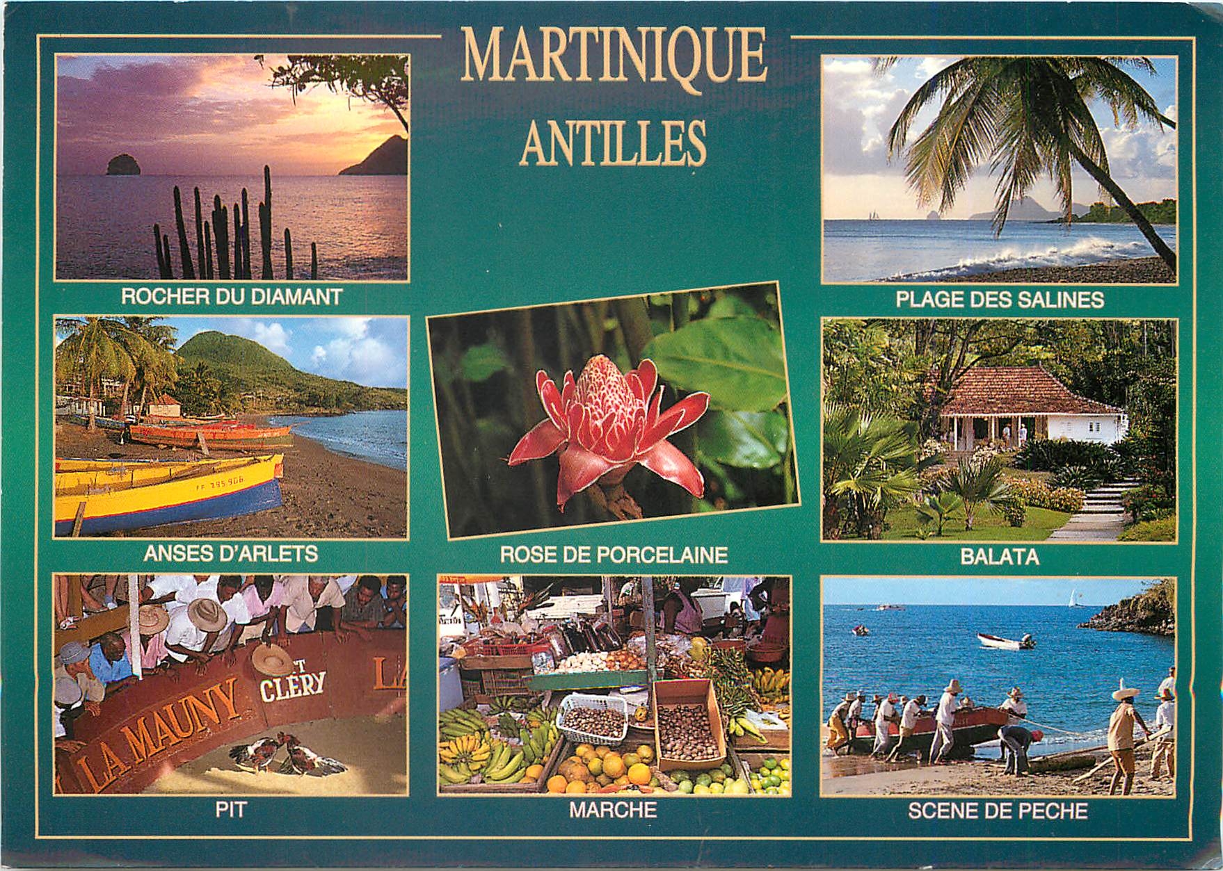 CPM Martinique Antilles Rocher du Diamant Plage des Salines 