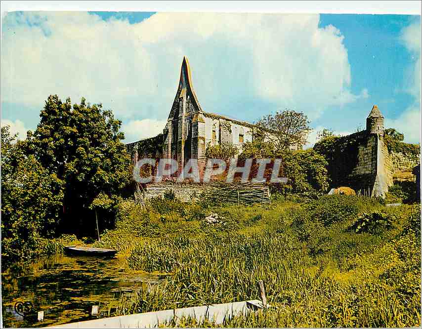 CPM Maillezais Vendee L'Abbaye La tour du guet et le refectoire 