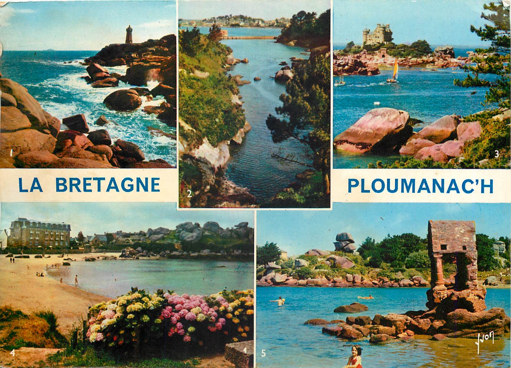 CPM La Cote de granit Ploumanach Cotes du Nord Le Phare 