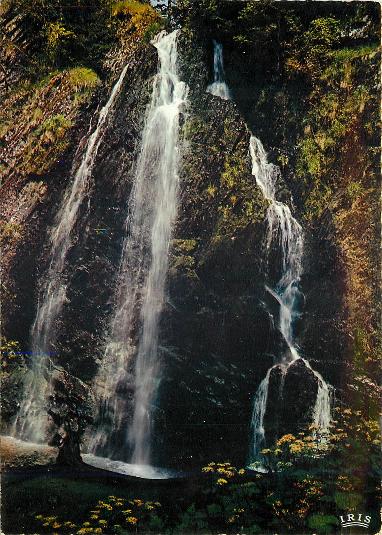 CPM L'Auvergne Cascade du Queureuilh pres du Mont Dore 