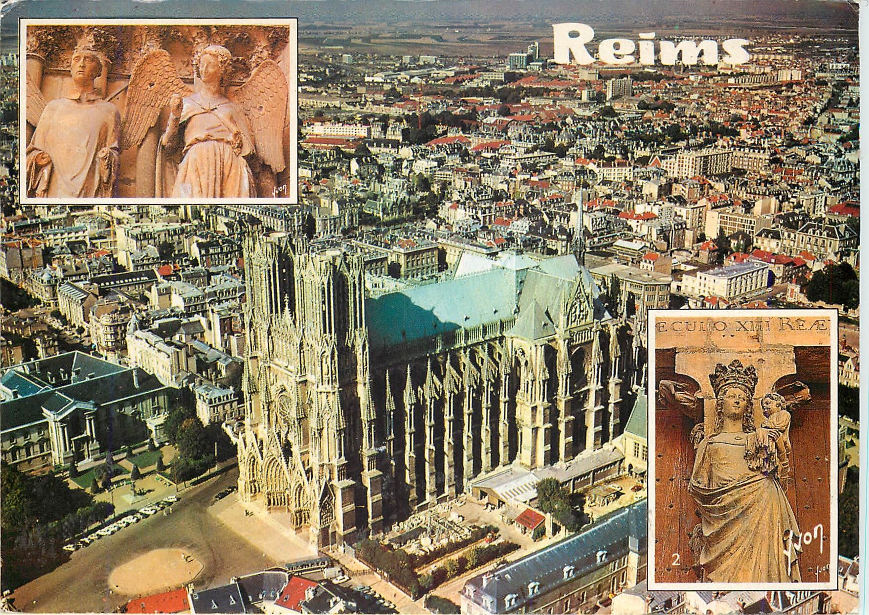 Reims — Kathedrale und Statuen — Art Editions Jean-Jaurès