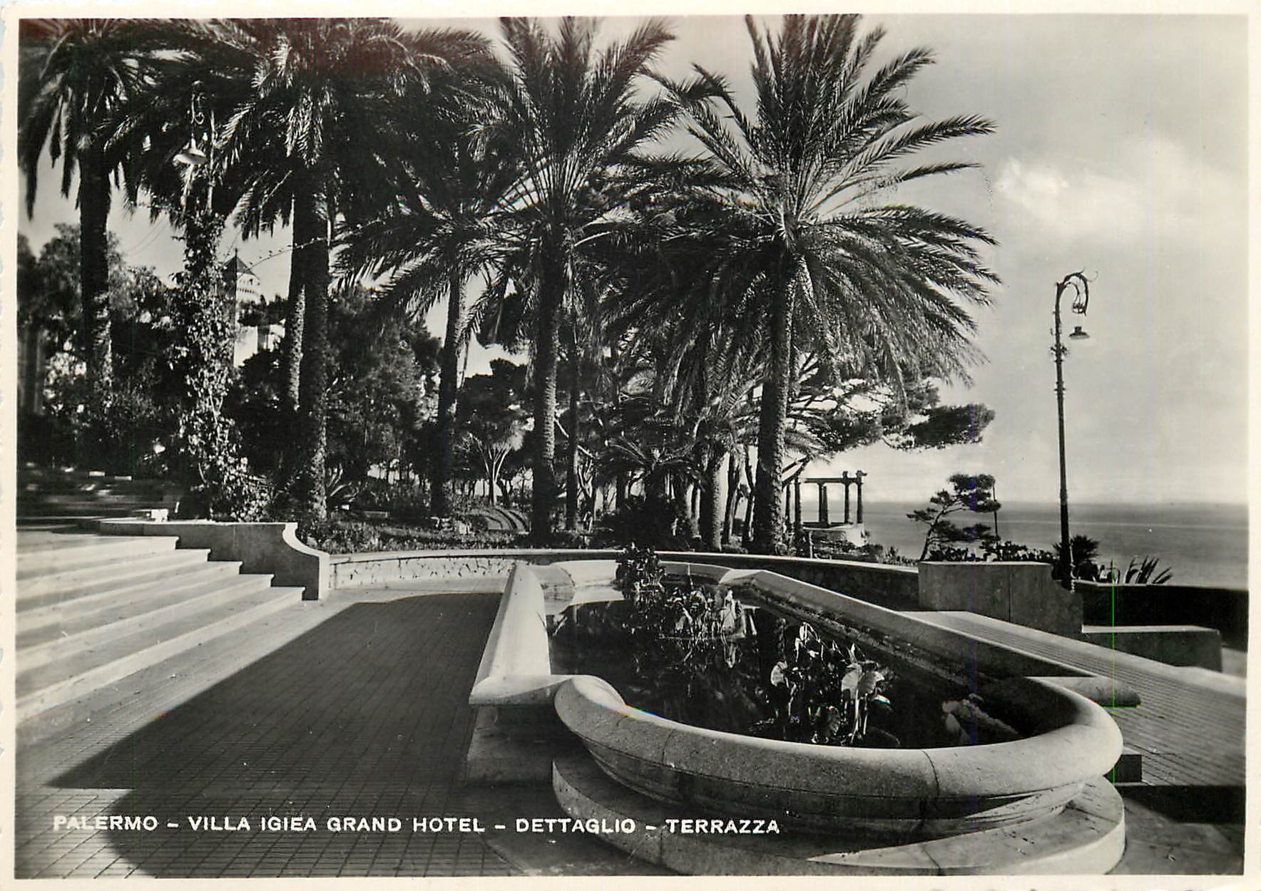 CPM Palermo Villa Igiea Grand Hotel Detagglio Terrazza 