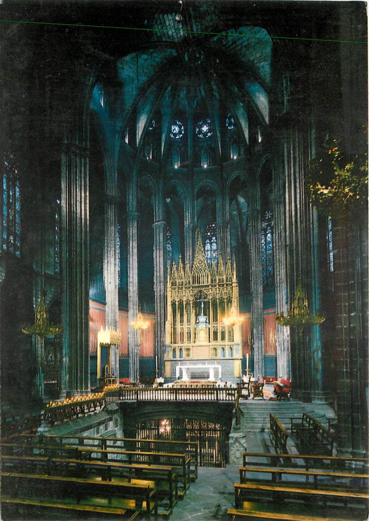 CPM Barcelona Catedral altar mayor y cripta de Sta Eulalia 