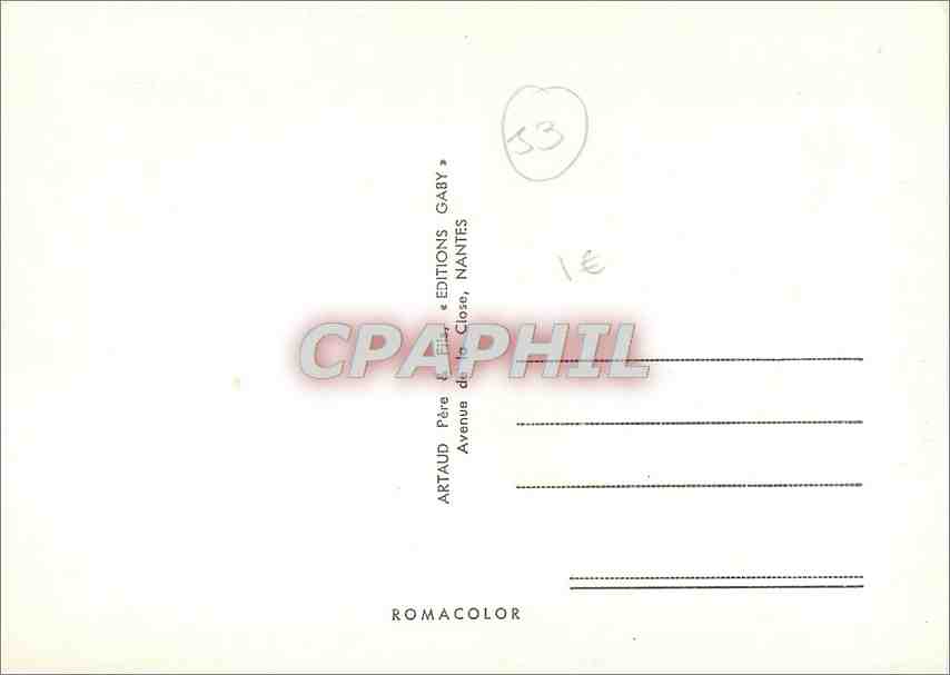 CPM Mayenne Pontmain Chateau Gontier Ernee Ambrieres le Grand  — Back