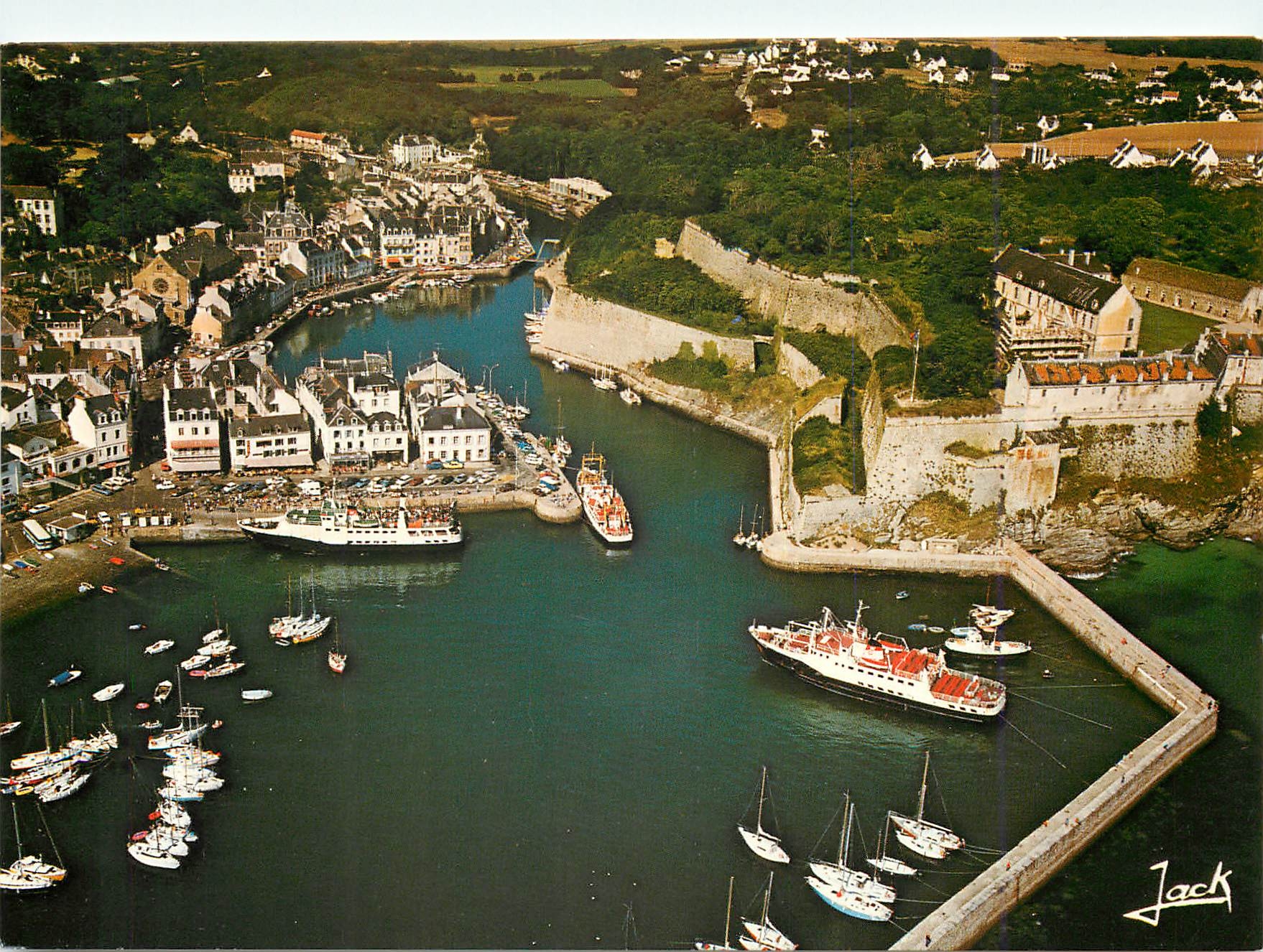 Belle-Île-en-Mer — Le port du Palais et la citadelle — Éditions d'Art 'JACK' n°1381