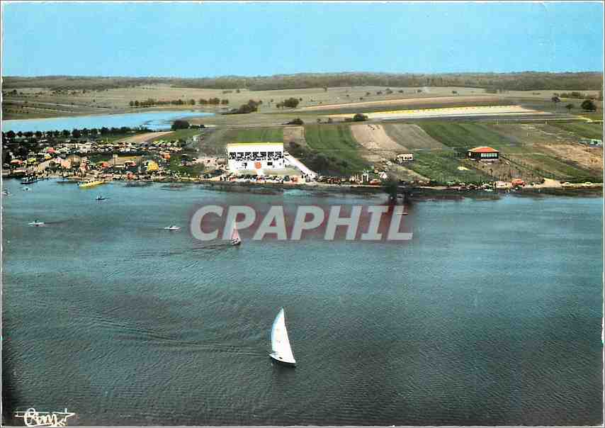 CPM Mittersheim Le Lac Mert La Plage et le Camping Vue aerienne 