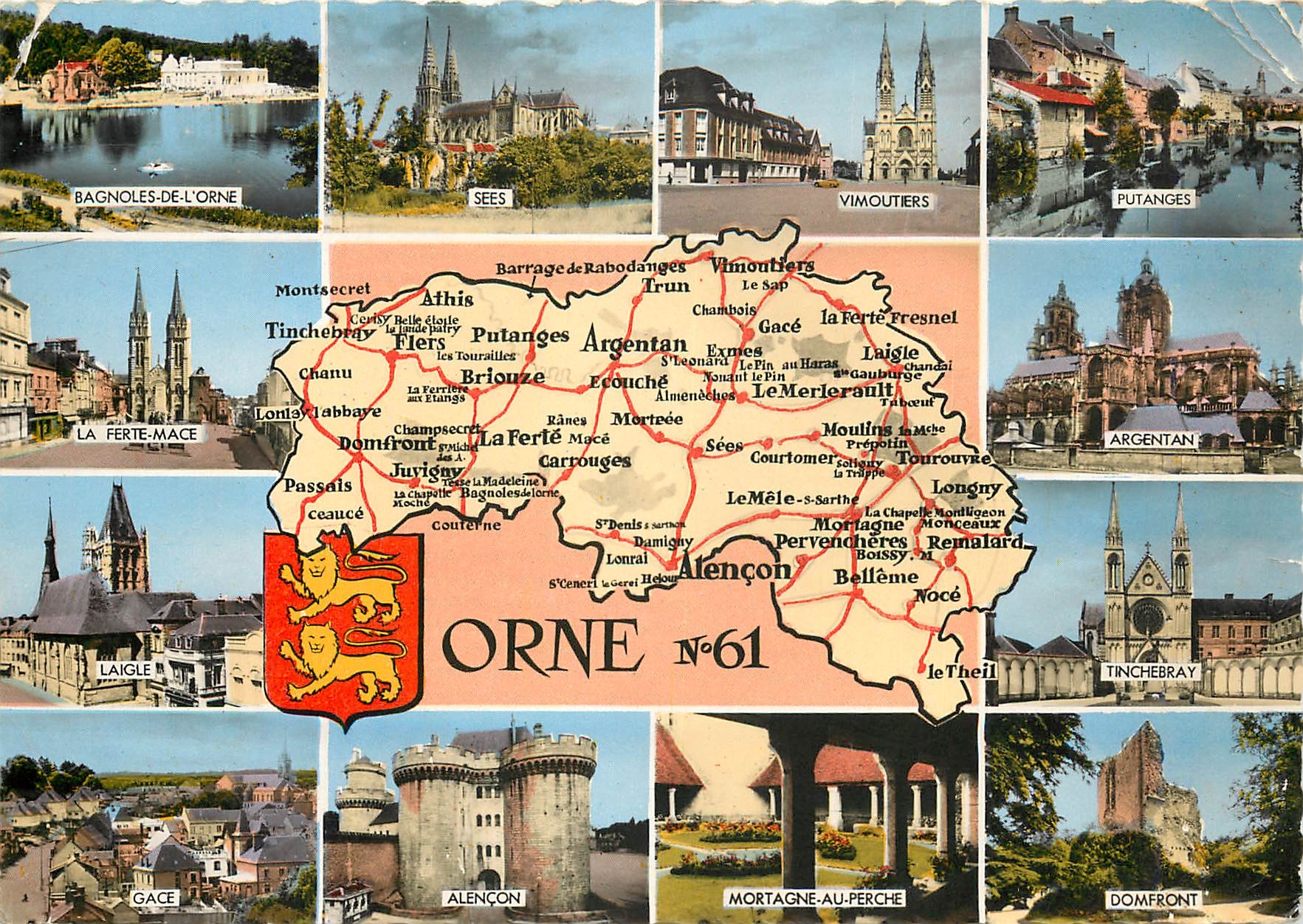 CPM Orne Bagnoles de l'Orne Sees Vimoutiers Putanges 