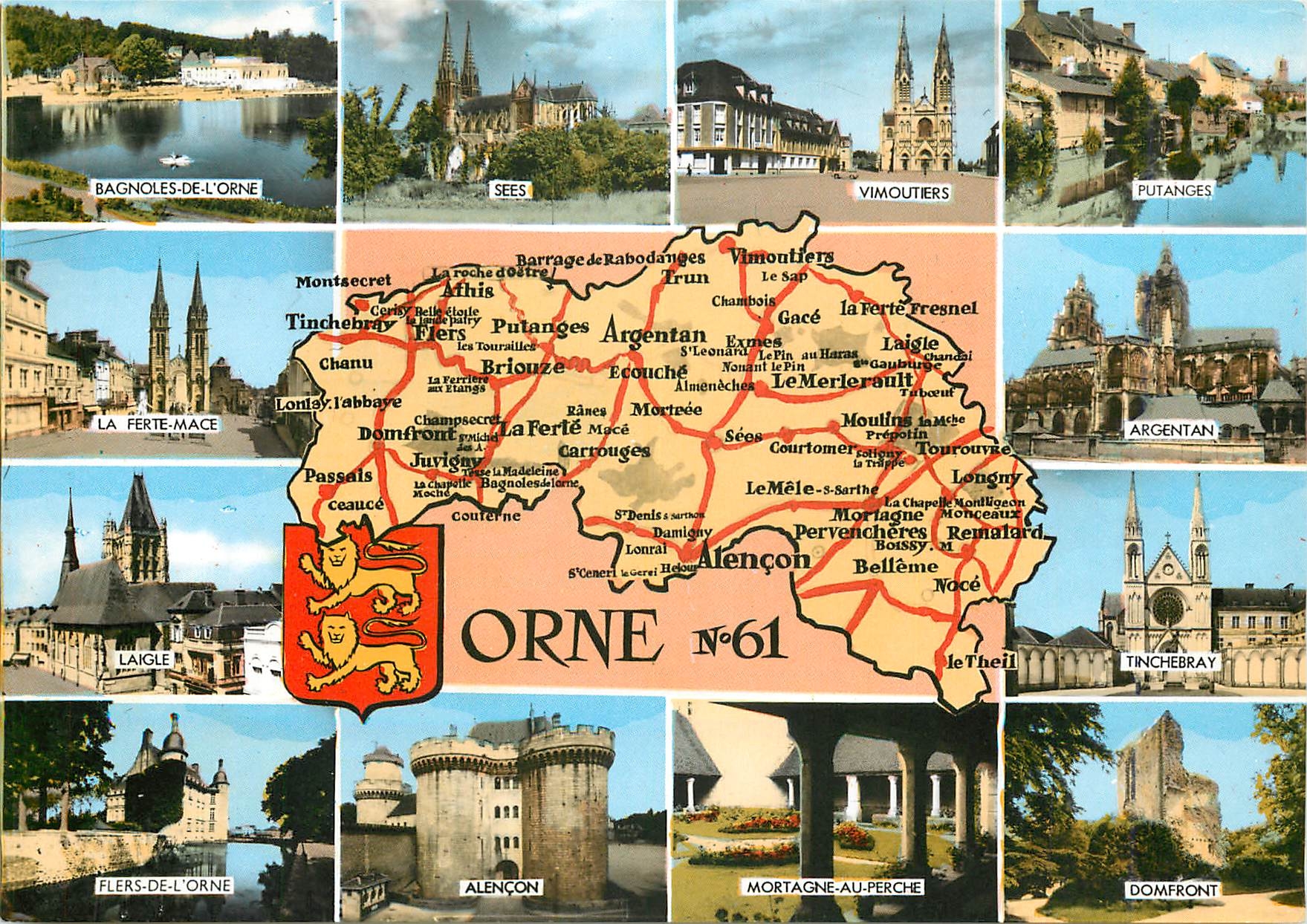 CPM Orne Bagnoles de l'Orne Sees Vimoutiers Putanges 